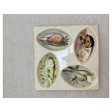 #86 Porcelain Vegetable Theme Divided Tray