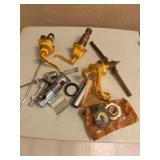 Ornate Vintage Gold Bathroom Faucet