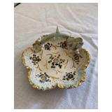 Porcelain ITALY Dish w/ Butterflies
