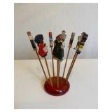 #39 People Wooden Cocktail Sticks