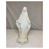 #90 Bisque Blessed Mother Mary Statue