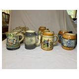 #124 11 Vintage Beer Stein Mugs