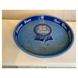 #70 Pabst Blue Ribbon Beer Tray w/ Wear