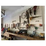 Wall of Garage Tools & Misc