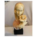 Alabaster Modonna & Child Statue
