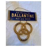 Ballantine Ale & Beer Hanging Sign