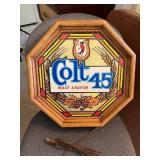 #77 Colt 45 Light-Up Beer Wall Sign