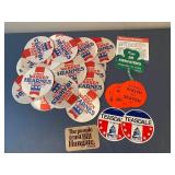 LOT Vintage Local Political Round Stickers