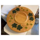 Vintage Wood Ivy Lazy Susan