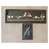 2pc Roosters & Tropical Bird Pics - FEATHERS