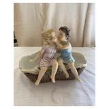 Bisque Porcelain Greek You Kissing Planter