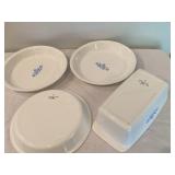 4pc Corningware Cornflower Baking Dishes
