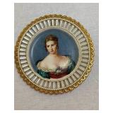 #85 Victorian Portrait Decorative Plate