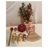 Box Assorted Vintage Christimas Ornaments Decor