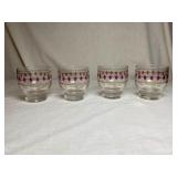 Red MCM Bar Glasses