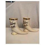 Pair Carling Breweries TUBORG Horn Mugs