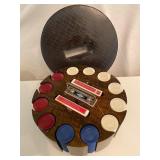 Vintage Swivel Poker Chips Set