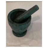 Green Marble Mortar & Pestle