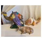 Holland Mold Ceramic Nativity Animals