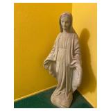Mary Blessed Mother Solid Cement Religious Statue