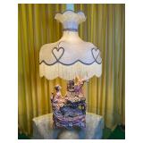 Assolin Capodimonte HUGE Porcelain Parlor Lamp