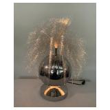 Vintage Chrome Light Changing Fiber Lamp