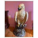 HUGE Handmade Ceramic Eagle Statue