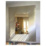 Vintage Silver Metallic Wall Mirror