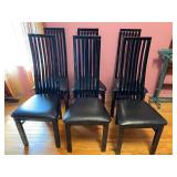 Modern Black Laquer Dining Room Chairs