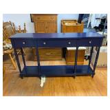 Navy Blue Modern Sofa Console Table
