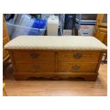 Lane Cedar Padded Hope Chest Bench