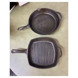 (2) Lodge Cast Iron Skillets