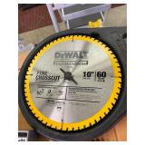 Dewalt 10" 60 Teeth CrossCut Blade