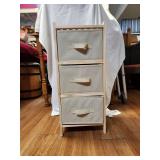 3-Teir Natural Wood w/ Baskets Shelf