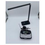 Folding Desk Lamp & Radio Shack Weather Radio