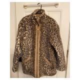 Reversible Leopard Fur & Suede Coat - Ladies M