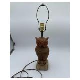 13" Ceramic Owl Lamp