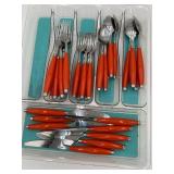 Modern Orange Flatware