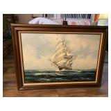 Large Robinson Jones Nautical Painting