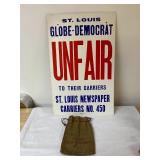 Vintage St. Louis Globe Democrat Poster & Bag