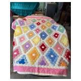 Quilt 3 - Vintage Diamond Patchwork Quilt