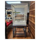 Rolling Metal Birdcage for Large Bird