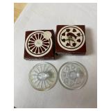 2 Glass Cookie Presses