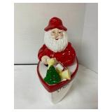 Fishing Santa Cookie Jar