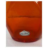 MCM Vintage Orange RAINBOW Glass Vase
