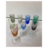 Colorful Aperitif Drink Glasses