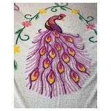 Quilt 7 - Vintage Chenille Peacock Bedspread