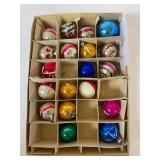 20:6 Mini Vintage Glass Christmas Ornaments