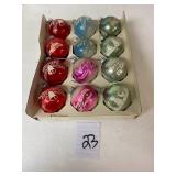 20:23 Shiny Brite Printed Christmas Ornaments