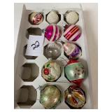 20:22 LOT Vintage Glass Christmas Ornaments